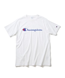 【CHAMPION】スクリプトロゴプリントＴシャツ/ロゴプリント/チャンピオン