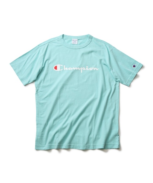 Champion（チャンピオン）の「【CHAMPION】スクリプトロゴプリントＴシャツ/ロゴプリント/チャンピオン（Tシャツ/カットソー・メンズ・ホワイト/ダークグリーン/ネイビー/ブラック/グレー/ワイン/ピンク/イエロー/杢グレー/ミント・X-LARGE/LARGE/MEDIUM/SMALL/XX-LARGE）」の7枚目の写真