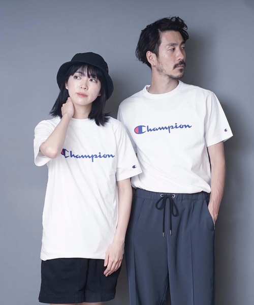 Champion（チャンピオン）の「【CHAMPION】スクリプトロゴプリントＴシャツ/ロゴプリント/チャンピオン（Tシャツ/カットソー・メンズ・ホワイト/ダークグリーン/ネイビー/ブラック/グレー/ワイン/ピンク/イエロー/杢グレー/ミント・X-LARGE/LARGE/MEDIUM/SMALL/XX-LARGE）」の16枚目の写真