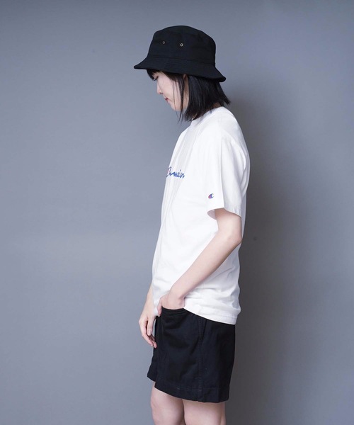 Champion（チャンピオン）の「【CHAMPION】スクリプトロゴプリントＴシャツ/ロゴプリント/チャンピオン（Tシャツ/カットソー・メンズ・ホワイト/ダークグリーン/ネイビー/ブラック/グレー/ワイン/ピンク/イエロー/杢グレー/ミント・X-LARGE/LARGE/MEDIUM/SMALL/XX-LARGE）」の11枚目の写真