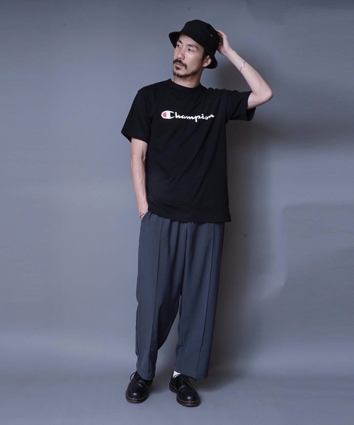 Champion（チャンピオン）の「【CHAMPION】スクリプトロゴプリントＴシャツ/ロゴプリント/チャンピオン（Tシャツ/カットソー・メンズ・ホワイト/ダークグリーン/ネイビー/ブラック/グレー/ワイン/ピンク/イエロー/杢グレー/ミント・X-LARGE/LARGE/MEDIUM/SMALL/XX-LARGE）」の17枚目の写真
