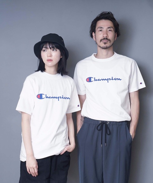 Champion（チャンピオン）の「【CHAMPION】スクリプトロゴプリントＴシャツ/ロゴプリント/チャンピオン（Tシャツ/カットソー・メンズ・ホワイト/ダークグリーン/ネイビー/ブラック/グレー/ワイン/ピンク/イエロー/杢グレー/ミント・X-LARGE/LARGE/MEDIUM/SMALL/XX-LARGE）」の15枚目の写真