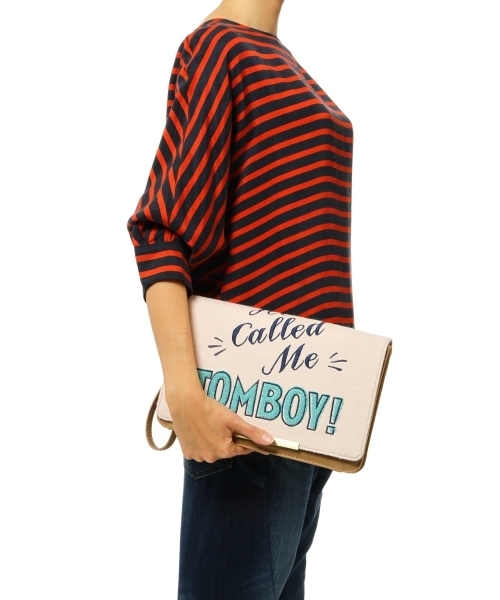 Another Edition(アナザーエディション)の「Accommode EMB COMIC CLT(クラッチバッグ・レディース・ホワイト/オレンジ・フリー)」の9枚目の写真