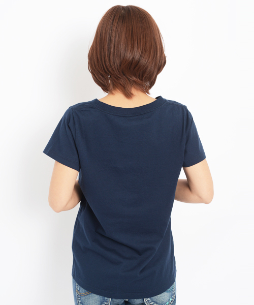 X-girl(エックスガール)の「SUMMER GIRL S/S TEE(Tシャツ/カットソー・レディース・ホワイト/ブラック/アッシュグレー/ネイビー/ライトブルー・1/2)」の6枚目の写真