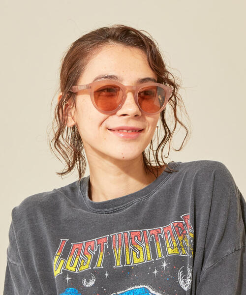 BEAUTY&YOUTH UNITED ARROWS(ビューティーアンドユースユナイテッドアローズ)の「BY ベーシックサングラス ◆(サングラス・レディース・ライトピンク/オリーブ/オフホワイト・FREE)」の1枚目の写真