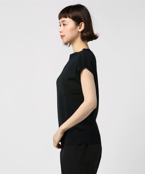 TRUDEA(トルディア)の「ボートネック フレンチスリーブ ニットプルオーバー(ニット/セーター・レディース・ホワイト/ブラック/ベージュ/ブラウン/カーキ/ピンク/ブルー・MEDIUM)」の8枚目の写真