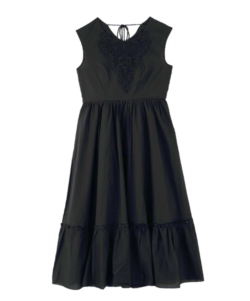 Axes Femme アクシーズファム の モチーフレースロングワンピ ワンピース Wear