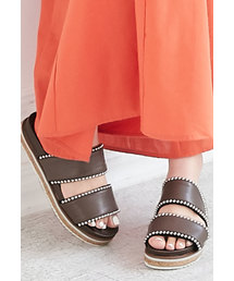 KOBE LETTUCE | クロスor2ベルトデザインチェーン厚底サンダル(サンダル)