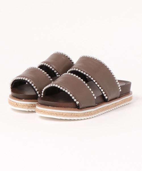 KOBE LETTUCE（コウベレタス）の「クロスor2ベルトデザインチェーン厚底サンダル（サンダル・レディース・ブラック/パイソン/ブラック系その他/その他/ホワイト/キャメル/ホワイト系その他/モカ・L/LL/M/S）」の18枚目の写真