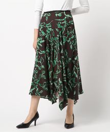 【M/M ATTACHMENT】75Dサテンヴィンテージ花柄SKT