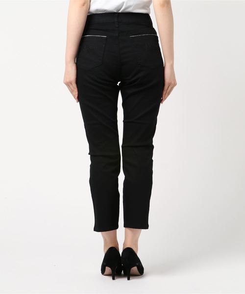 JETSET SOLO PLUS (ジェットセットソロプラス)の「【LONDON DENIM】ストレートデニムパンツ(デニムパンツ・レディース・ブラック/ワンウォッシュ・24/25)」の4枚目の写真