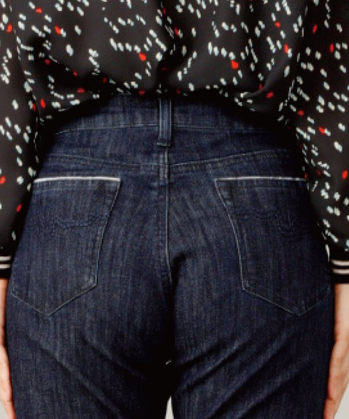 JETSET SOLO PLUS (ジェットセットソロプラス)の「【LONDON DENIM】ストレートデニムパンツ(デニムパンツ・レディース・ブラック/ワンウォッシュ・24/25)」の8枚目の写真