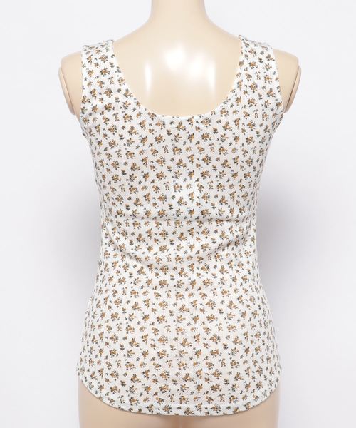 archives（アルシーヴ）の「小花プリントヘンリータンク（Tシャツ/カットソー・レディース・ネイビー/マスタード/ワイン・MEDIUM）」の5枚目の写真