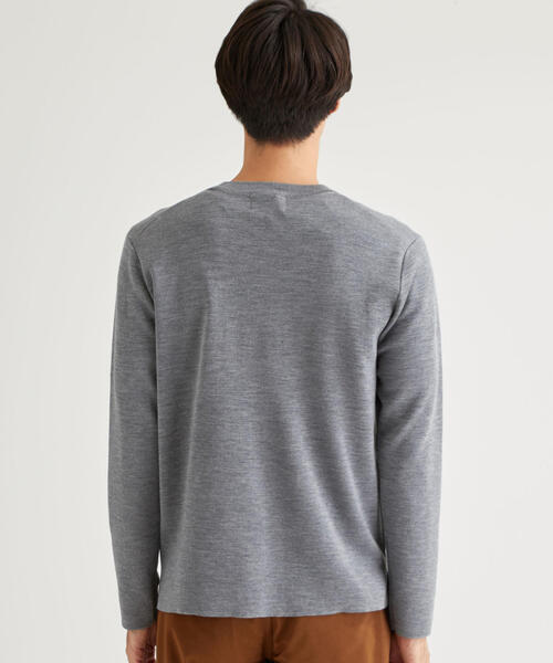 green label relaxing（グリーンレーベルリラクシング）の「CM オタゴウール クルーネック セーター（ニット/セーター・メンズ・コバルトブルー/マスタード/グレー/ブラック・LARGE/MEDIUM/SMALL）」の16枚目の写真