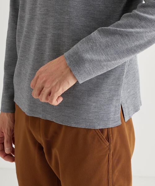 green label relaxing（グリーンレーベルリラクシング）の「CM オタゴウール クルーネック セーター（ニット/セーター・メンズ・コバルトブルー/マスタード/グレー/ブラック・LARGE/MEDIUM/SMALL）」の14枚目の写真