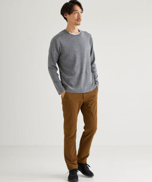 green label relaxing（グリーンレーベルリラクシング）の「CM オタゴウール クルーネック セーター（ニット/セーター・メンズ・コバルトブルー/マスタード/グレー/ブラック・LARGE/MEDIUM/SMALL）」の12枚目の写真