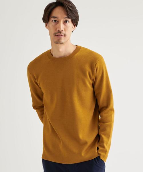 green label relaxing（グリーンレーベルリラクシング）の「CM オタゴウール クルーネック セーター（ニット/セーター・メンズ・コバルトブルー/マスタード/グレー/ブラック・LARGE/MEDIUM/SMALL）」の19枚目の写真