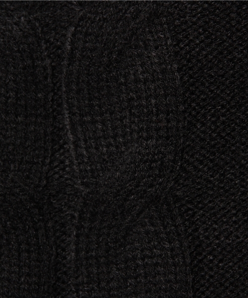 WEGO（ウィゴー）の「WEGO/ケーブルタートルニット（ニット/セーター・メンズ・ブラック/杢グレー・LARGE/MEDIUM）」の8枚目の写真