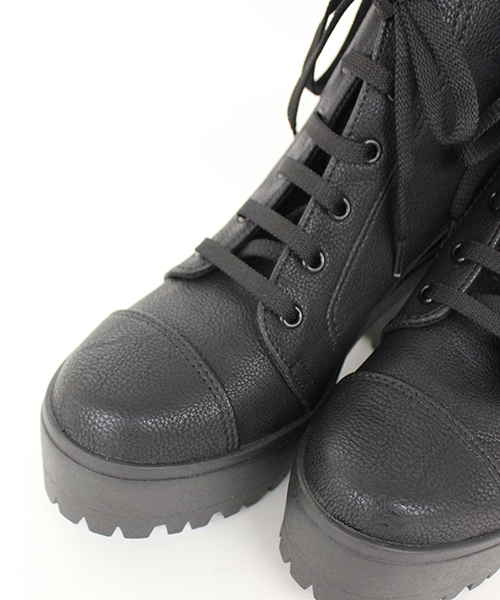 mystic（ミスティック）の「【Energie】厚底レースアップブーティー（ブーティ・レディース・ブラック/ブラウン・36/37/38/39）」の10枚目の写真