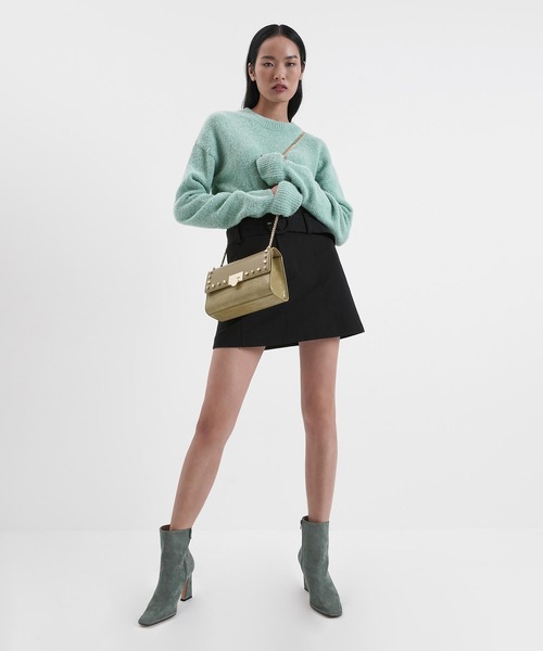 CHARLES & KEITH（チャールズ & キース）の「スカルプチャーヒール テクスチャードアンクルブーツ / Sculptural Heel Textured Ankle Boots（ブーツ・レディース・ブラック/セージグリーン/ブラウン系その他・22.5cm/23cm/23.5cm/24.5cm/25cm/25.5cm）」の18枚目の写真