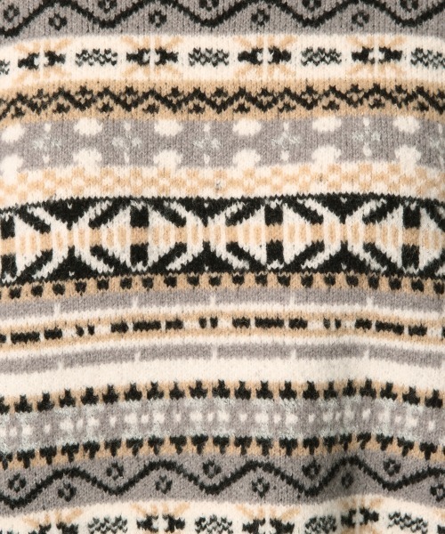 LOWRYS FARM(ローリーズファーム)の「キカジャガードプルオーバー 860064(ニット/セーター・レディース・ブラック/ベージュ/ブラウン・FREE)」の15枚目の写真