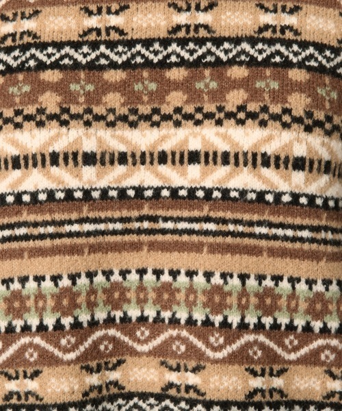 LOWRYS FARM(ローリーズファーム)の「キカジャガードプルオーバー 860064(ニット/セーター・レディース・ブラック/ベージュ/ブラウン・FREE)」の13枚目の写真