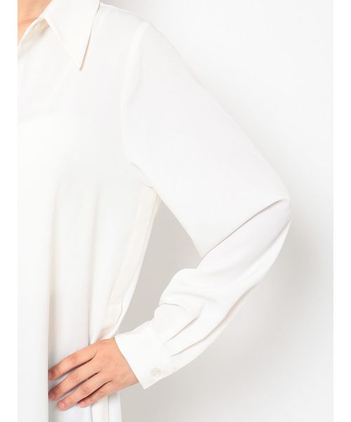 GYDA（ジェイダ）の「ロングスリット2WAYシャツ（シャツ/ブラウス・レディース・ブラック/ベージュ/オフホワイト・FREE）」の13枚目の写真