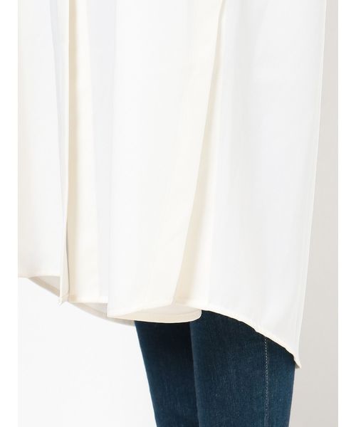 GYDA（ジェイダ）の「ロングスリット2WAYシャツ（シャツ/ブラウス・レディース・ブラック/ベージュ/オフホワイト・FREE）」の11枚目の写真