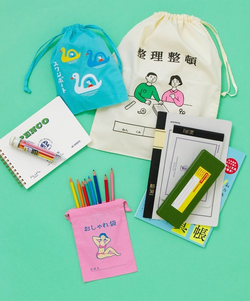 ニューレトロ（ニューレトロ）の「ニューレトロ 巾着袋 巾着ポーチ 大容量（大）（ポーチ・レディース・その他3/その他5/その他2/その他4/その他26/その他1・FREE）」の21枚目の写真