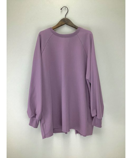 ulu（ウル）の「Backslit raglansleeve sweat（スウェット・レディース・パープル/ライトオリーブ・FREE）」の7枚目の写真