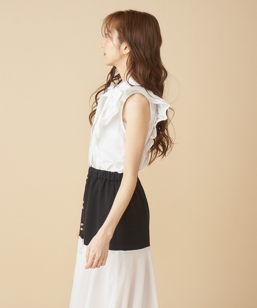 MIIA（ミーア）の「ボウタイフリルブラウス（シャツ/ブラウス・レディース・ベージュ系その他/ブルー系その他/オフホワイト・FREE）」の8枚目の写真