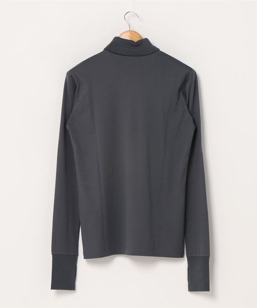 JOHN LAWRENCE SULLIVAN(ジョンローレンスサリバン)の「"SV" EMBROIDERED TURTLE NECK TOP(Tシャツ/カットソー・メンズ・ホワイト/ブラック/グレー/ピンク/イエロー・SMALL/MEDIUM/LARGE)」の6枚目の写真