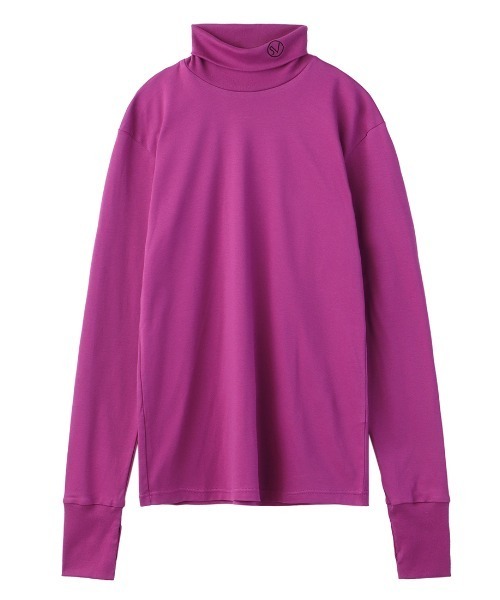 JOHN LAWRENCE SULLIVAN(ジョンローレンスサリバン)の「"SV" EMBROIDERED TURTLE NECK TOP(Tシャツ/カットソー・メンズ・ホワイト/ブラック/グレー/ピンク/イエロー・SMALL/MEDIUM/LARGE)」の5枚目の写真