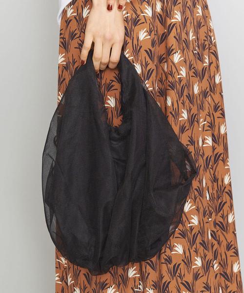 BEAUTY&YOUTH UNITED ARROWS（ビューティーアンドユースユナイテッドアローズ）の「＜HELOYSE＞チュールバッグ（トートバッグ・レディース・ダークブラウン/ブラック・FREE）」の2枚目の写真