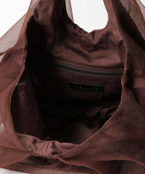 BEAUTY&YOUTH UNITED ARROWS（ビューティーアンドユースユナイテッドアローズ）の「＜HELOYSE＞チュールバッグ（トートバッグ・レディース・ダークブラウン/ブラック・FREE）」の7枚目の写真