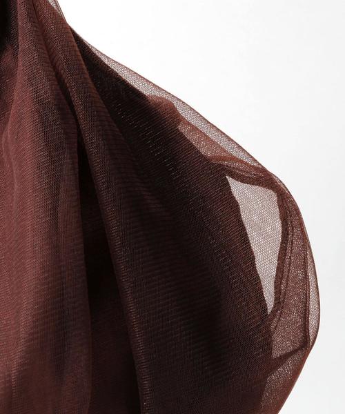 BEAUTY&YOUTH UNITED ARROWS（ビューティーアンドユースユナイテッドアローズ）の「＜HELOYSE＞チュールバッグ（トートバッグ・レディース・ダークブラウン/ブラック・FREE）」の5枚目の写真