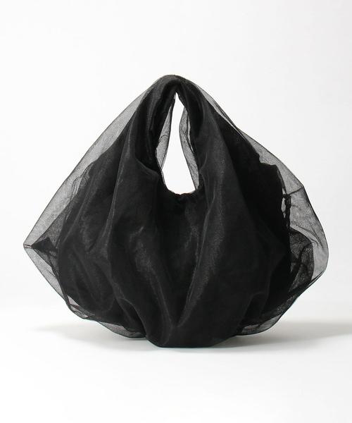 BEAUTY&YOUTH UNITED ARROWS（ビューティーアンドユースユナイテッドアローズ）の「＜HELOYSE＞チュールバッグ（トートバッグ・レディース・ダークブラウン/ブラック・FREE）」の8枚目の写真