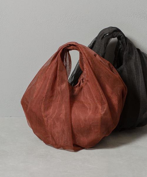 BEAUTY&YOUTH UNITED ARROWS（ビューティーアンドユースユナイテッドアローズ）の「＜HELOYSE＞チュールバッグ（トートバッグ・レディース・ダークブラウン/ブラック・FREE）」の10枚目の写真