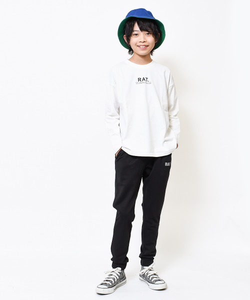 RAT EFFECT(ラットエフェクト)の「フォトプリントロングTシャツ(Tシャツ/カットソー・キッズ・オフホワイト/ブルー/ベージュ/ブラック・140/150/160/120/130/170)」の5枚目の写真