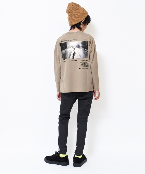 RAT EFFECT(ラットエフェクト)の「フォトプリントロングTシャツ(Tシャツ/カットソー・キッズ・オフホワイト/ブルー/ベージュ/ブラック・140/150/160/120/130/170)」の10枚目の写真