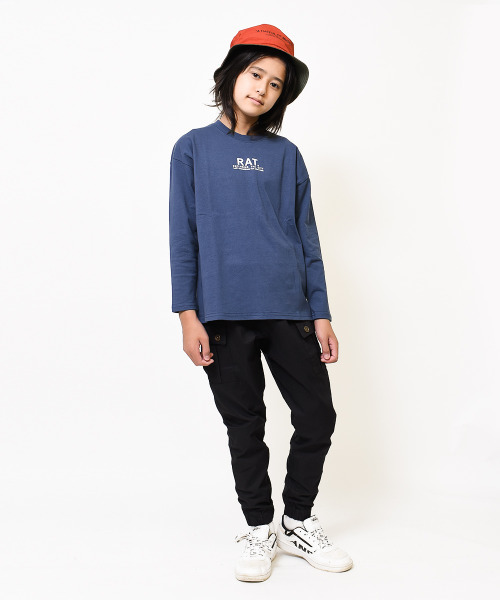 RAT EFFECT(ラットエフェクト)の「フォトプリントロングTシャツ(Tシャツ/カットソー・キッズ・オフホワイト/ブルー/ベージュ/ブラック・140/150/160/120/130/170)」の11枚目の写真