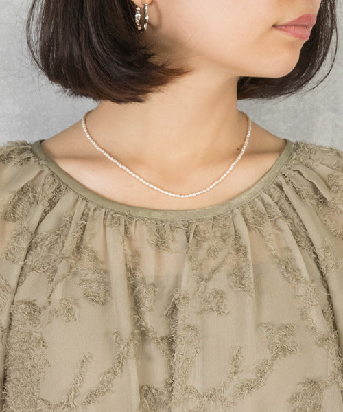 RANDA（ランダ）の「フリンジシフォンワンピース（ワンピース・レディース・クリーム/ブラック/グリーン・0/1）」の9枚目の写真