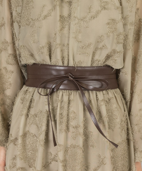 RANDA（ランダ）の「フリンジシフォンワンピース（ワンピース・レディース・クリーム/ブラック/グリーン・0/1）」の18枚目の写真