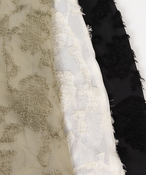 RANDA（ランダ）の「フリンジシフォンワンピース（ワンピース・レディース・クリーム/ブラック/グリーン・0/1）」の14枚目の写真