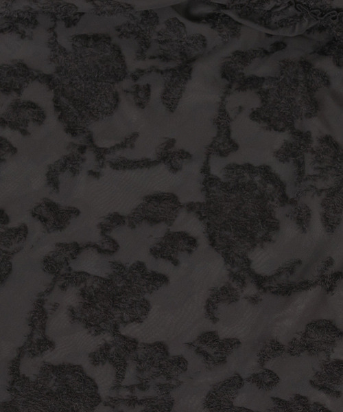 RANDA（ランダ）の「フリンジシフォンワンピース（ワンピース・レディース・クリーム/ブラック/グリーン・0/1）」の7枚目の写真