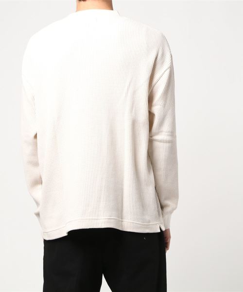 セール】【BACK NUMBER】ヘビーウェイトワッフルロンT（Tシャツ