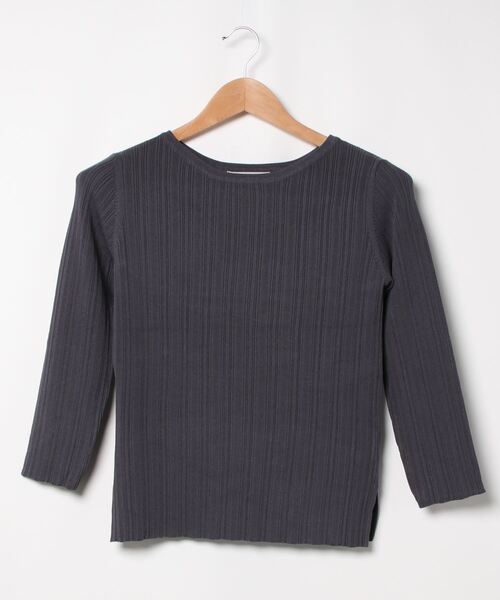 Cheek(チーク)の「ランダムリブニットプルオーバー(ニット/セーター・レディース・アイボリー/チャコールグレー/ダークブラウン/オレンジ・MEDIUM)」の8枚目の写真