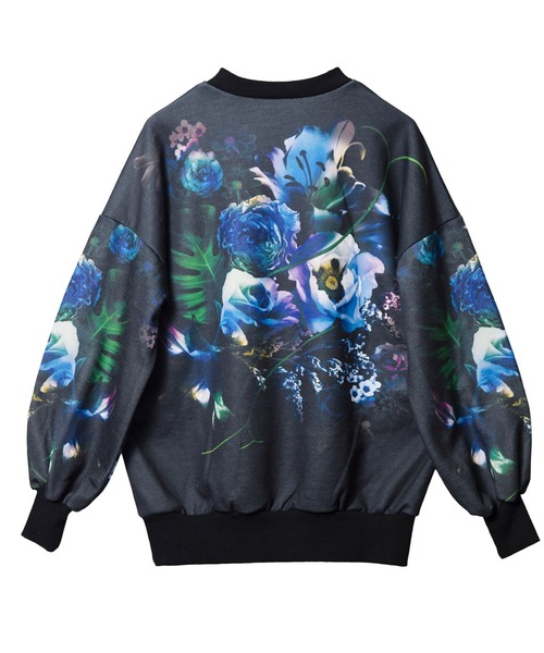 NO ID.（ノーアイディ）の「フラワープリントBIGスリーブPO（Tシャツ/カットソー・メンズ・ブルー/レッド/イエロー・ONE SIZE）」の8枚目の写真