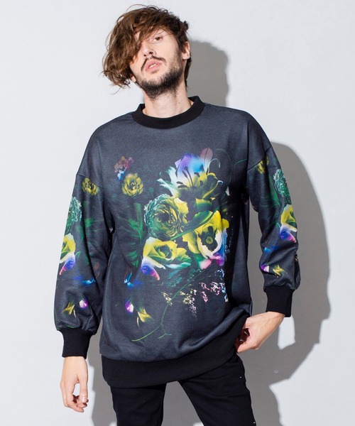 NO ID.（ノーアイディ）の「フラワープリントBIGスリーブPO（Tシャツ/カットソー・メンズ・ブルー/レッド/イエロー・ONE SIZE）」の17枚目の写真