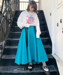 Candy Stripper | W BELT スカート(スカート)